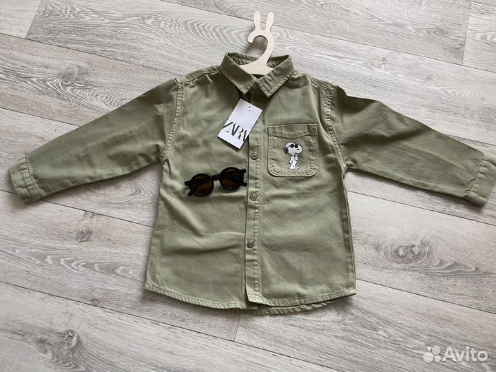 Джинсовая рубашка zara
