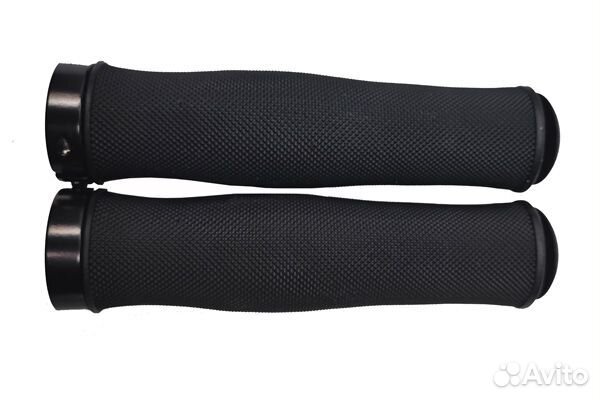 Грипсы 120мм (пара), с цветн. алюм. наконечником