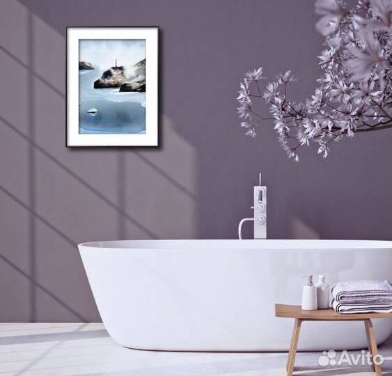 Интерьерная картина большая. Маяк