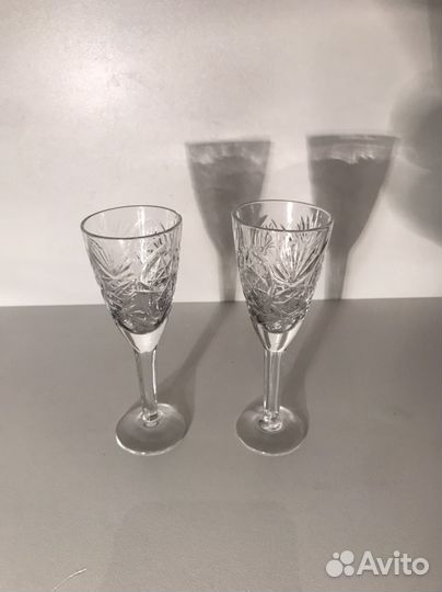 Хрустальные рюмки СССР 4+2