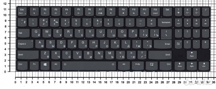 Клавиатура для Lenovo Legion Y740-15 черная с подс