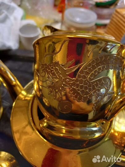 Сервиз чайный золотой дракон Япония