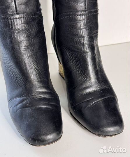 Оригинальные демисезонные сапоги Emporio Armani