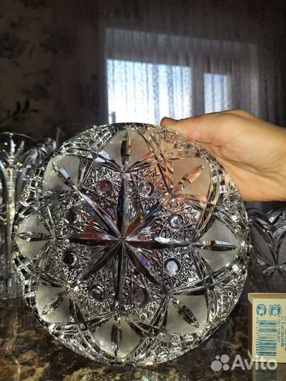 Хрустальные вазы, есть стекло, хрусталь пепельница