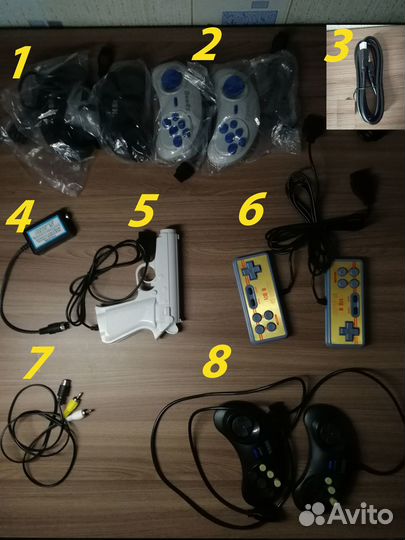 Аксессуары для Sega и Dendy (джойстики)