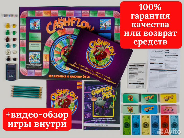 Игра Cashflow / Cash flow / Денежный Поток 101 202