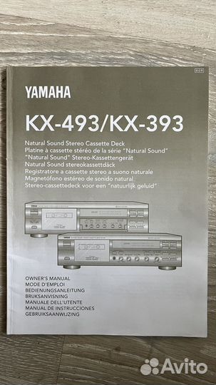 Кассетная дека yamaha kx 393