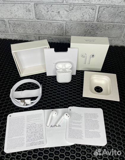 Беспроводные наушники apple airpods 2 м