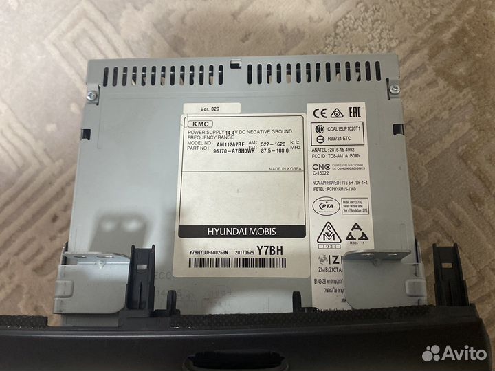 Штатная магнитола kia cerato 3 рестайлинг