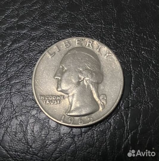 Liberty quarter dollar 1965