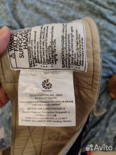 Эргорюкзак ergobaby 360