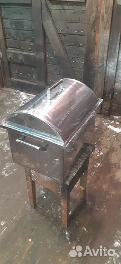 Коптильня горячего копчения из нержавейки