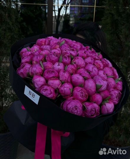 Пионы букет