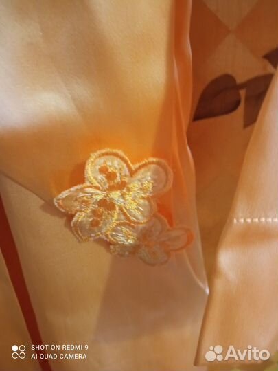 Халат женский длинный шелковый Италия