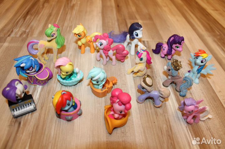 My little pony фигурки пони, дюймовочек, животных