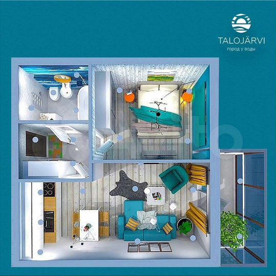 2-к. квартира, 44,1 м², 2/9 эт.