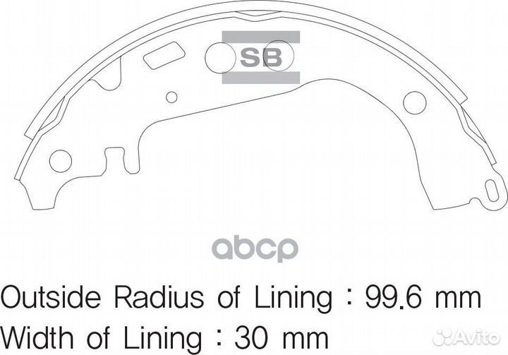 SA169SNS колодки барабанные Toyota Corolla/Pri