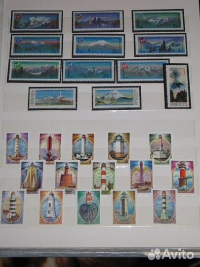 Марки разные + альбом для марок (1)