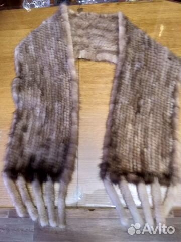 Шарф вязанный Норка