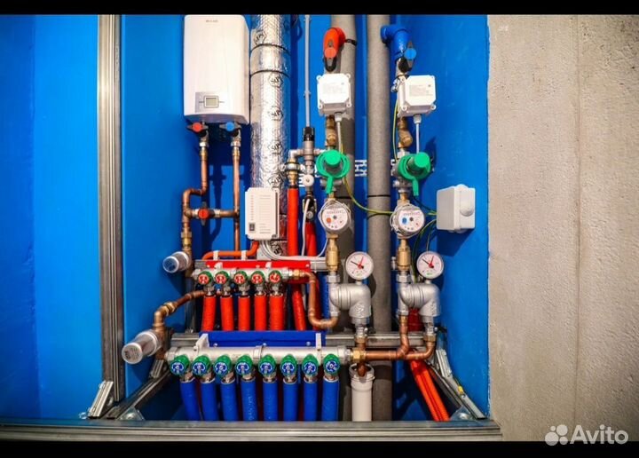 Услуги сантехника отопление теплый пол