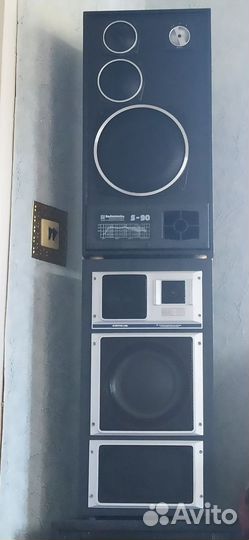 Колонки radiotehnika s90 в комплектом с 90ас-001