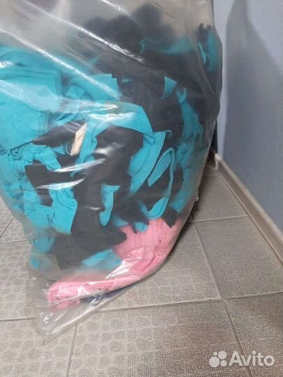 Остатки ткани обрезки флиса