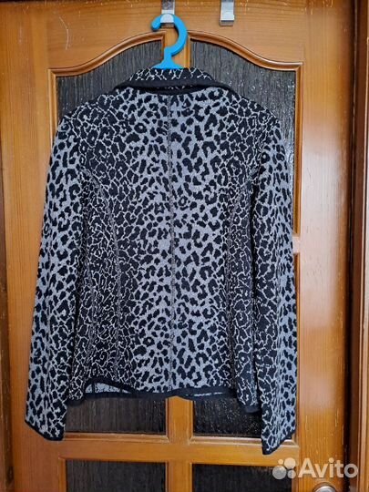 Жакет трикотажный черный с люрексом