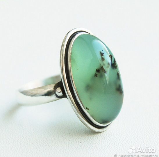 Серебренное кольцо с гранатом гессонит