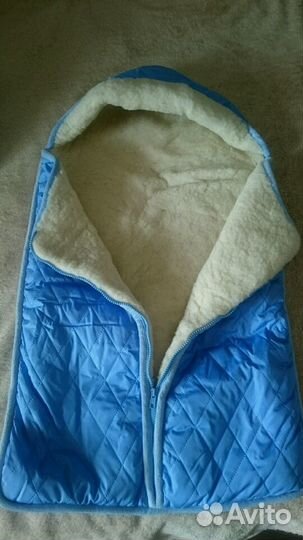 Конверт из овечьей шерсти (зима)