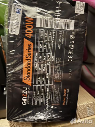 Блок питания 400w ginzzu