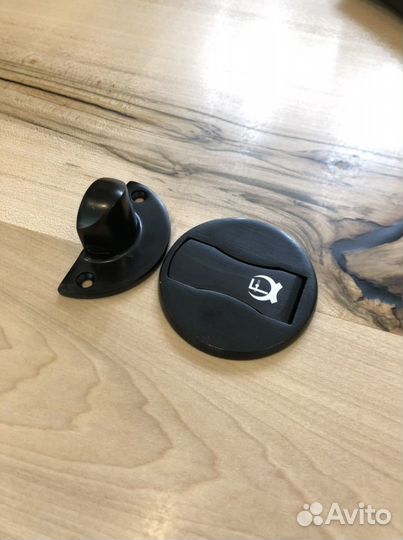 Магнитный стопор для двери черный