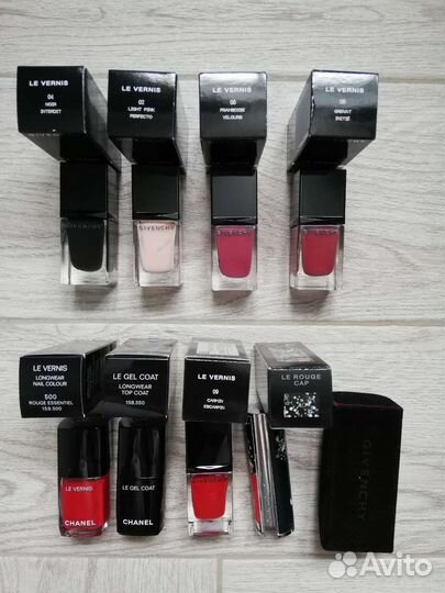 Givenchy корректор,кисти, тон. крем,лак,пудра,тени