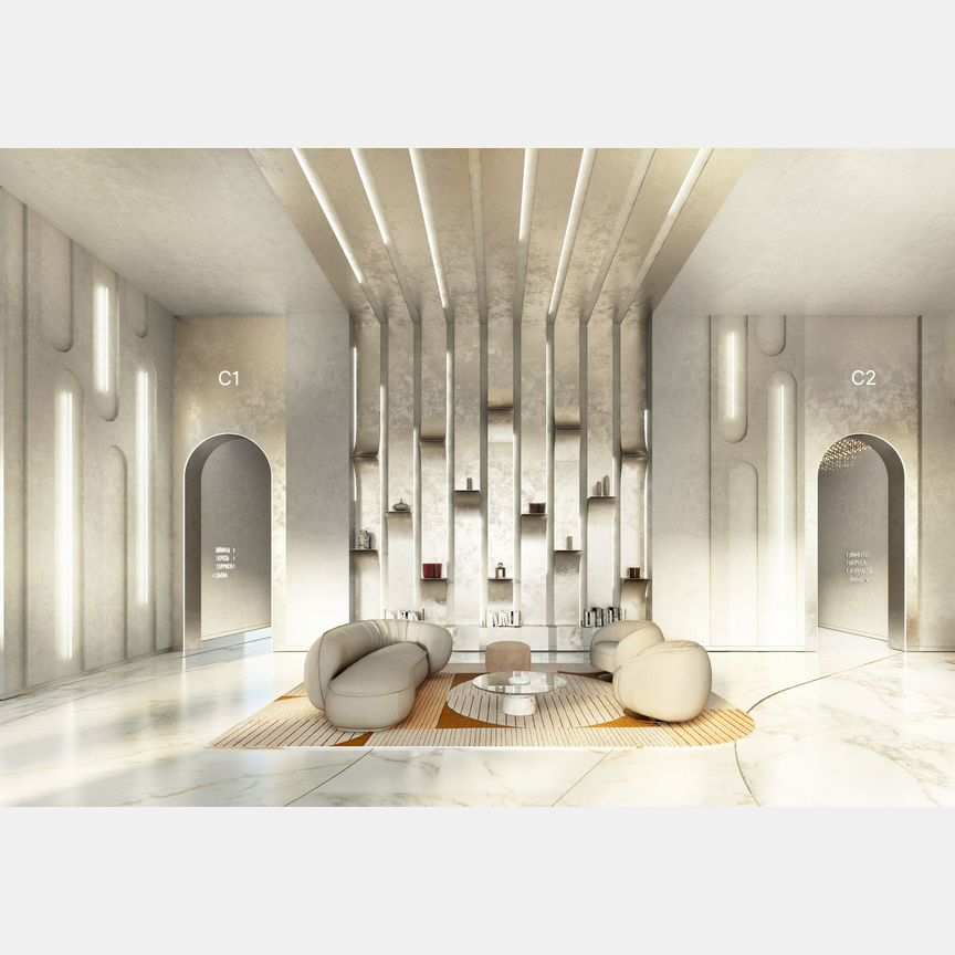 3-к. квартира, 108,5 м², 52/55 эт.