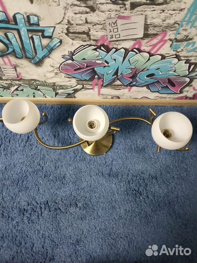 Люстра потолочная бу