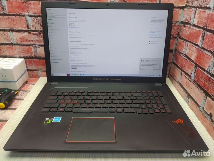 Ноутбук asus rog gl753v