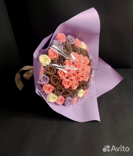 Шоколадные Розы - 51 шт в Букете