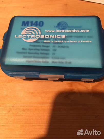 Lectrosonics m140 петличный микрофон