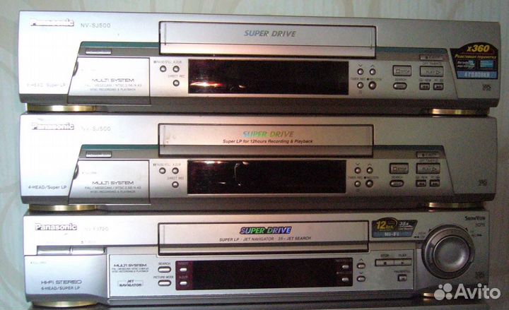 Видеомагнитофоны Panasonic, Sony