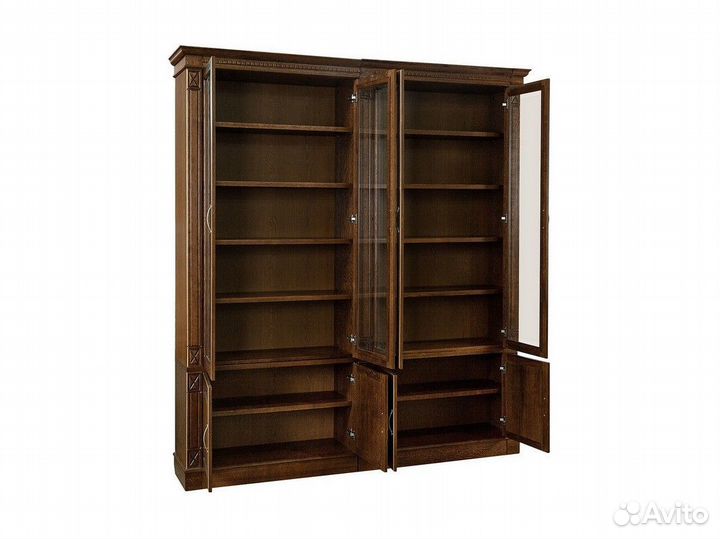 Шкаф книжный Верди 144 из массива дерева