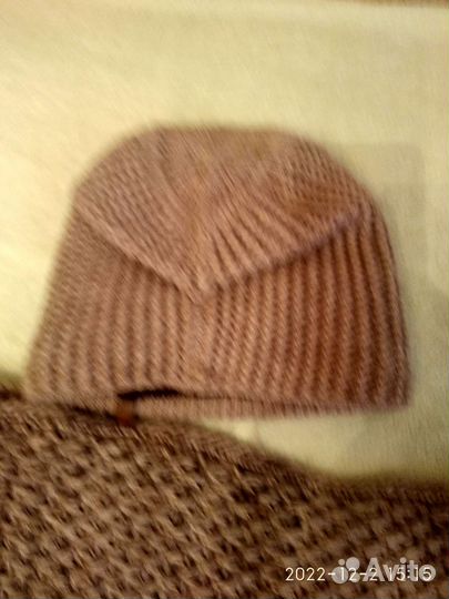 Комплект шапка и снуд женский