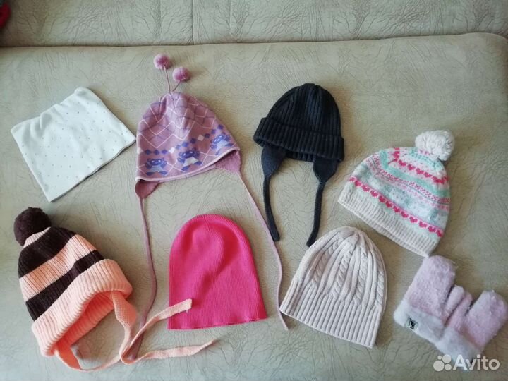 Манишка, шапки, шарф, варежки, перчатки