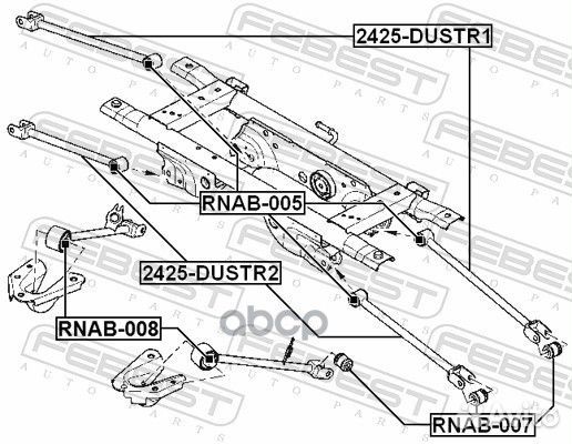 Renault duster (2012) 'rnab-007 Febest