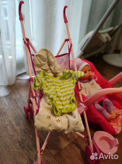 Кукла+переноска+коляска