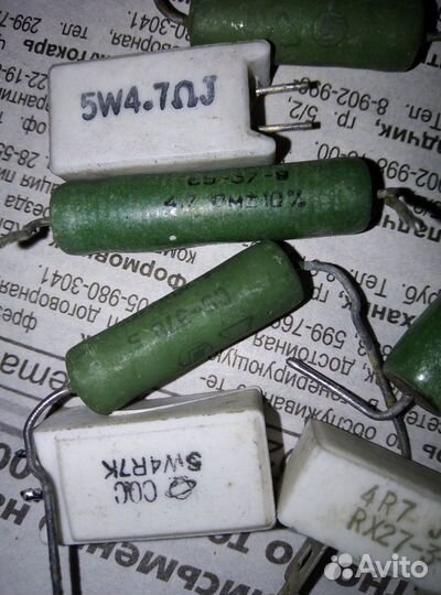 Керамические резисторы для ремонта и радиоподелок