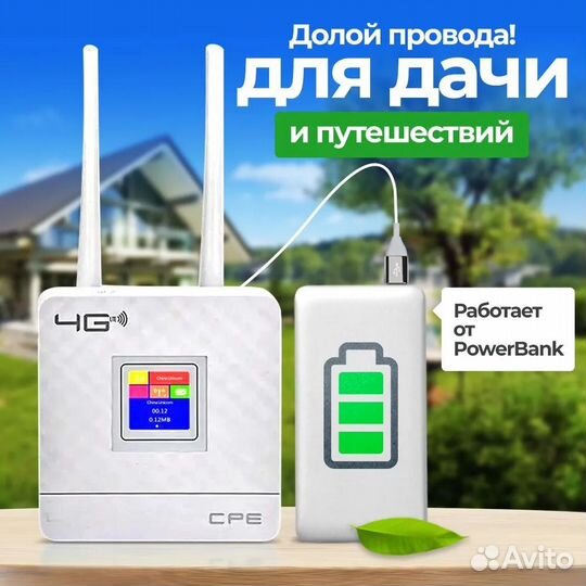 Прошитый Wifi роутер 4G для смарт тарифов CPE903