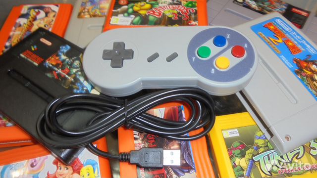 Джойстик USB для игр Super Nintendo, snes