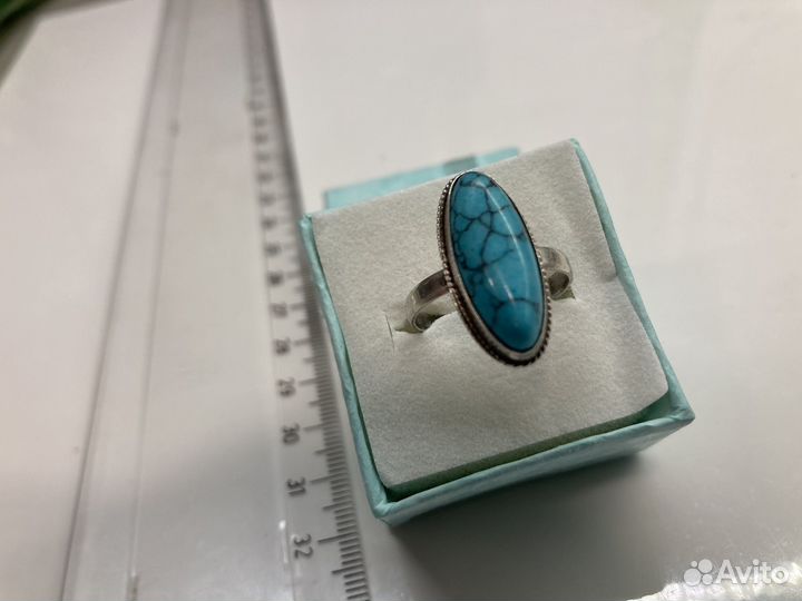 Серебряное кольцо с бирюзой