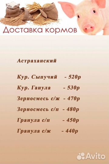 Комбикорма с доставкой