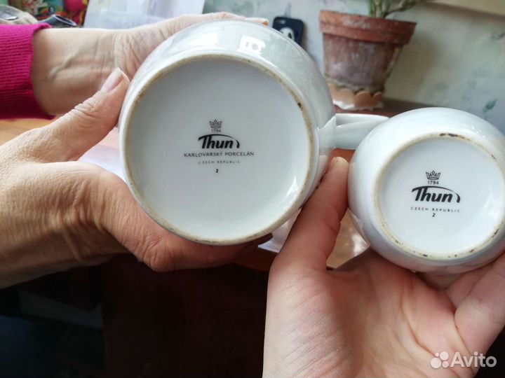 Комплект чайник и молочник