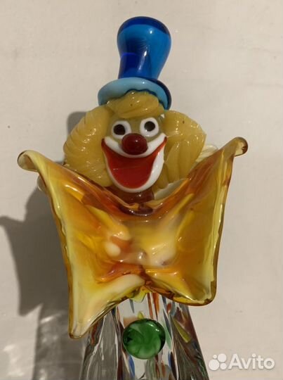 Италия, Мурано - статуэтка « Клоун» -31 см